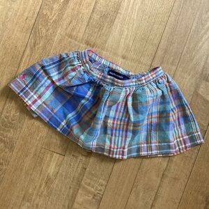 Ralph Lauren Baby Girls Plaid Skirt